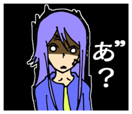 Relaxed and comforting girls stickers. sticker #12678473