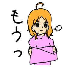 Relaxed and comforting girls stickers. sticker #12678476