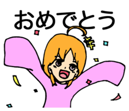 Relaxed and comforting girls stickers. sticker #12678488