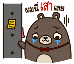 Fragile Bear & Angry Cat sticker #12678526