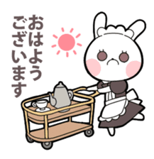 Maid rabbit sticker sticker #12678678