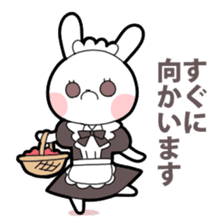 Maid rabbit sticker sticker #12678687