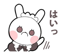 Maid rabbit sticker sticker #12678692