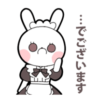 Maid rabbit sticker sticker #12678693