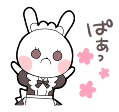 Maid rabbit sticker sticker #12678697