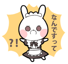 Maid rabbit sticker sticker #12678702