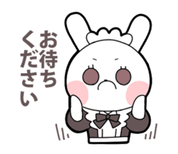 Maid rabbit sticker sticker #12678707