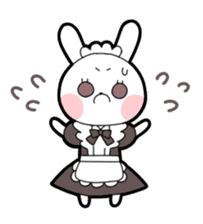 Maid rabbit sticker sticker #12678708