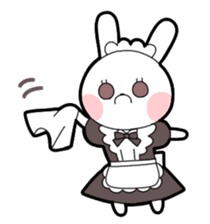 Maid rabbit sticker sticker #12678709