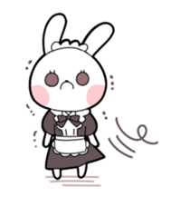 Maid rabbit sticker sticker #12678713