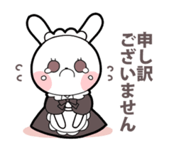 Maid rabbit sticker sticker #12678716