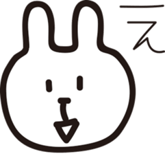 One word of rabbit sticker #12678720
