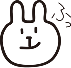 One word of rabbit sticker #12678735