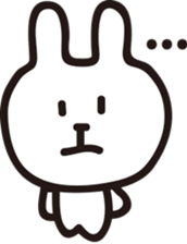 One word of rabbit sticker #12678741