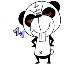 Protruding teeth panda Sticker3 sticker #12679342