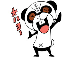 Protruding teeth panda Sticker3 sticker #12679345