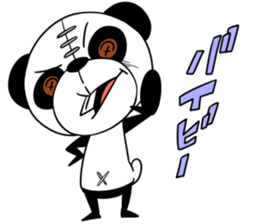 Protruding teeth panda Sticker3 sticker #12679352