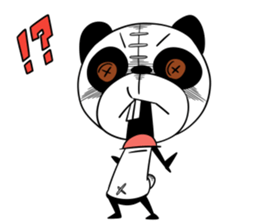 Protruding teeth panda Sticker3 sticker #12679354