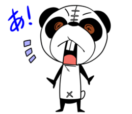 Protruding teeth panda Sticker3 sticker #12679355