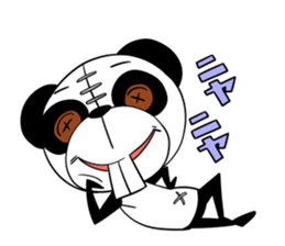 Protruding teeth panda Sticker3 sticker #12679356