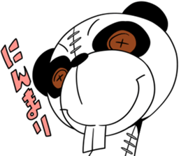 Protruding teeth panda Sticker3 sticker #12679357