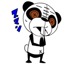 Protruding teeth panda Sticker3 sticker #12679360