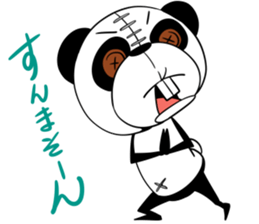 Protruding teeth panda Sticker3 sticker #12679361
