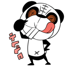 Protruding teeth panda Sticker3 sticker #12679368