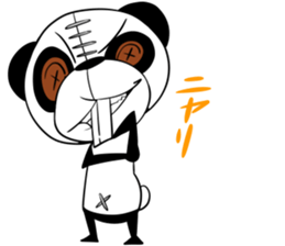 Protruding teeth panda Sticker3 sticker #12679369