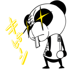 Protruding teeth panda Sticker3 sticker #12679378