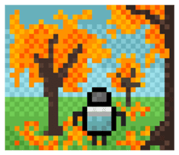 Fridgetron and Friends! Cute Pixel Robot sticker #12679613