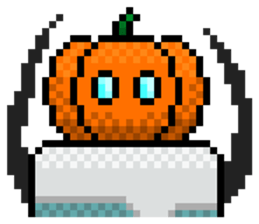 Fridgetron and Friends! Cute Pixel Robot sticker #12679614