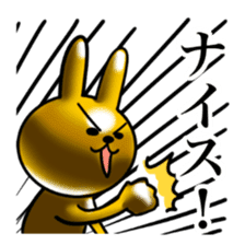 Golden Rabbit for rich man beta version. sticker #12679886