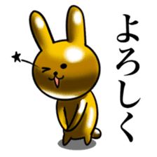 Golden Rabbit for rich man beta version. sticker #12679887