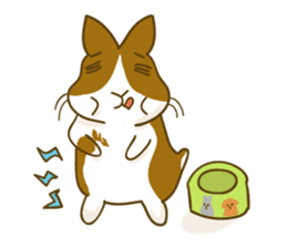 Bunny A-bu and hamster Dodo's happy life sticker #12679942