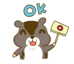Bunny A-bu and hamster Dodo's happy life sticker #12679967