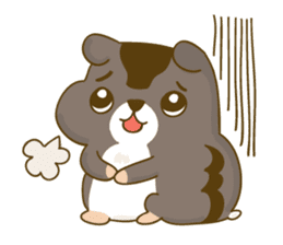 Bunny A-bu and hamster Dodo's happy life sticker #12679980