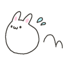 Very soft rabbit. sticker #12680426