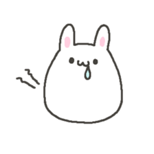 Very soft rabbit. sticker #12680427