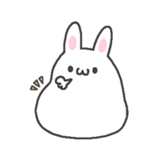 Very soft rabbit. sticker #12680429