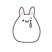 Very soft rabbit. sticker #12680433