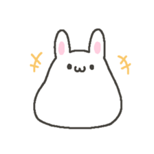 Very soft rabbit. sticker #12680434