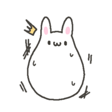 Very soft rabbit. sticker #12680435