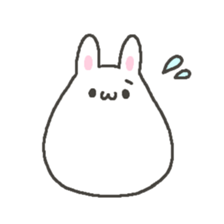 Very soft rabbit. sticker #12680437