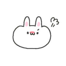 Very soft rabbit. sticker #12680440