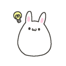 Very soft rabbit. sticker #12680441