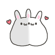 Very soft rabbit. sticker #12680451