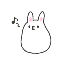 Very soft rabbit. sticker #12680454