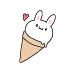 Very soft rabbit. sticker #12680461