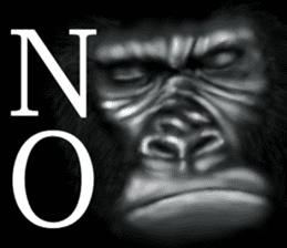 Gorilla of the darkness sticker #12681340